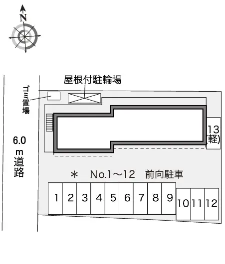 ★手数料０円★岡山市北区今７丁目　月極駐車場（LP）